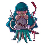 Lady Octo WhatsApp Sticker #13