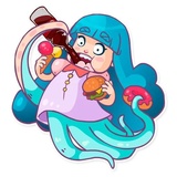 Lady Octo WhatsApp Sticker #14