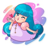 Lady Octo WhatsApp Sticker #2