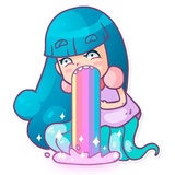 Lady Octo WhatsApp Sticker #9