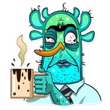 Officie Plankton WhatsApp Sticker #14