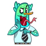 Officie Plankton WhatsApp Sticker #16