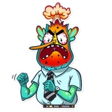 Officie Plankton WhatsApp Sticker #21