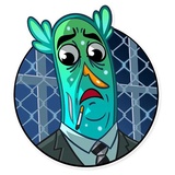 Officie Plankton WhatsApp Sticker #3