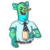 Officie Plankton WhatsApp Sticker #5