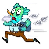 Officie Plankton WhatsApp Sticker #9