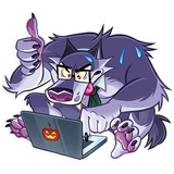 Werewolf WhatsApp Sticker #3