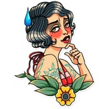 Tattoo Girl WhatsApp Sticker #21