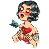 Tattoo Girl WhatsApp Sticker #28