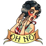 Tattoo Girl WhatsApp Sticker #4