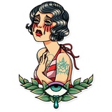 Tattoo Girl WhatsApp Sticker #8