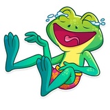Oliver the Frog WhatsApp Sticker pack