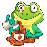 Oliver the Frog WhatsApp Sticker #12
