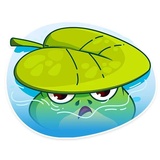 Oliver the Frog WhatsApp Sticker #15