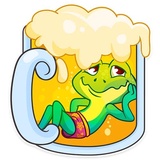 Oliver the Frog WhatsApp Sticker #17