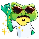 Oliver the Frog WhatsApp Sticker #18
