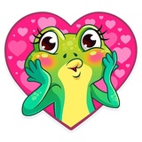 Oliver the Frog WhatsApp Sticker #2