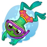 Oliver the Frog WhatsApp Sticker #21