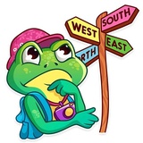 Oliver the Frog WhatsApp Sticker #22