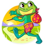 Oliver the Frog WhatsApp Sticker #23