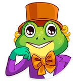 Oliver the Frog WhatsApp Sticker #26