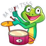 Oliver the Frog WhatsApp Sticker #27