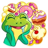 Oliver the Frog WhatsApp Sticker #28