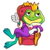 Oliver the Frog WhatsApp Sticker #3