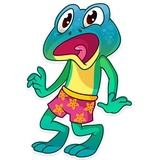 Oliver the Frog WhatsApp Sticker #4