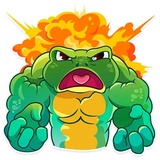 Oliver the Frog WhatsApp Sticker #6