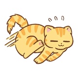 Orange Cat WhatsApp Sticker #14
