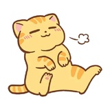 Orange Cat WhatsApp Sticker #20