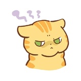 Orange Cat WhatsApp Sticker #29