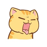 Orange Cat WhatsApp Sticker #30