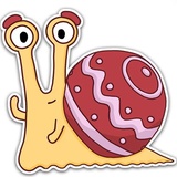 Oscar The Snail WhatsApp Sticker pack