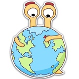 Oscar The Snail WhatsApp Sticker #10