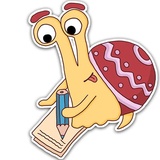 Oscar The Snail WhatsApp Sticker #27