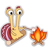 Oscar The Snail WhatsApp Sticker #29