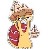 Oscar The Snail WhatsApp Sticker #3