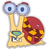 Oscar The Snail WhatsApp Sticker #9