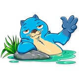 Otter Mr. Otto WhatsApp Sticker #5