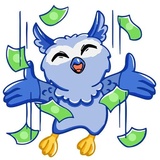 Owl Madness WhatsApp Sticker #11