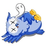 Owl Madness WhatsApp Sticker #13