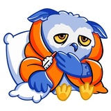 Owl Madness WhatsApp Sticker #15