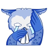 Owl Madness WhatsApp Sticker #17