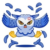 Owl Madness WhatsApp Sticker #21