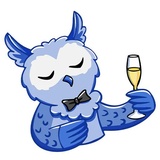Owl Madness WhatsApp Sticker #24