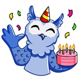 Owl Madness WhatsApp Sticker #26