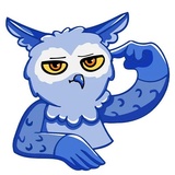 Owl Madness WhatsApp Sticker #7