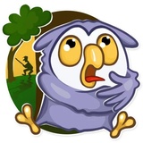 Savva Owler WhatsApp Sticker #12